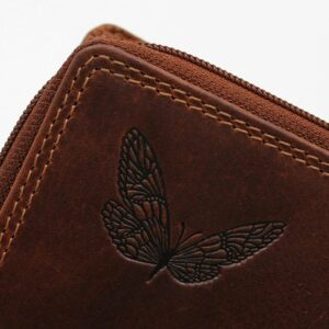 Damenbörse Schmetterling midi Jockey Club Detailaufnahme