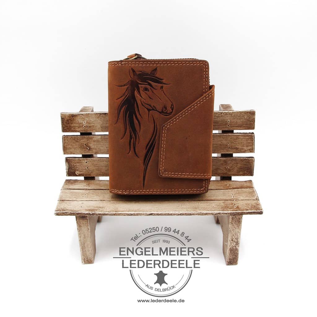 Jockey Club - 1592-25-1 Pferde Portemonnaie Jockey Club cognac Produktansicht