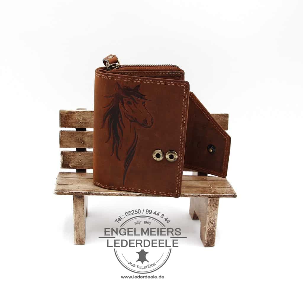 Jockey Club - 1592-25-2 Pferde Portemonnaie Jockey Club cognac Produktansicht