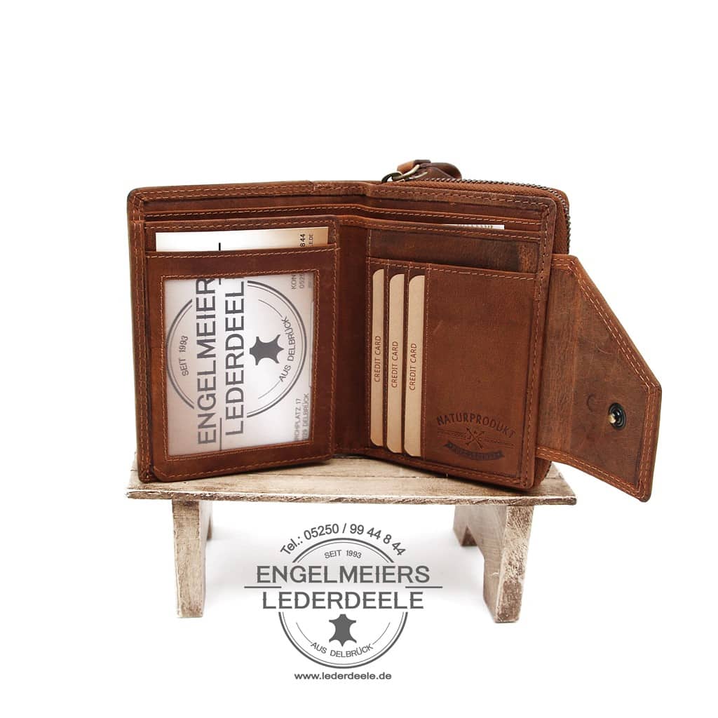 Jockey Club - 1592-25-4 Pferde Portemonnaie Jockey Club cognac Produktansicht