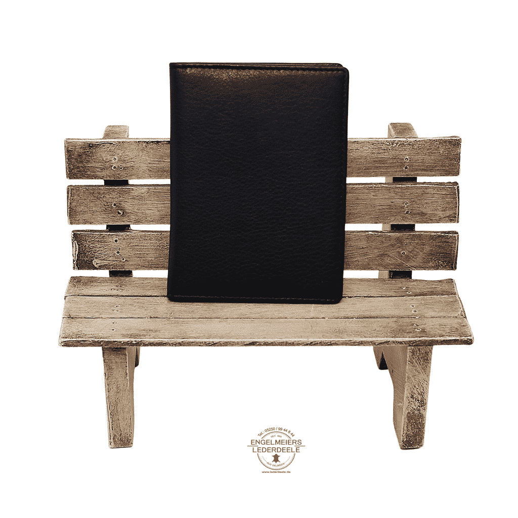 Kartenetui Hochformat Jockey Club schwarz Produktansicht