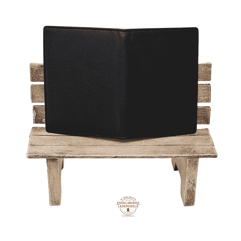 Kartenetui Hochformat Jockey Club schwarz Produktansicht