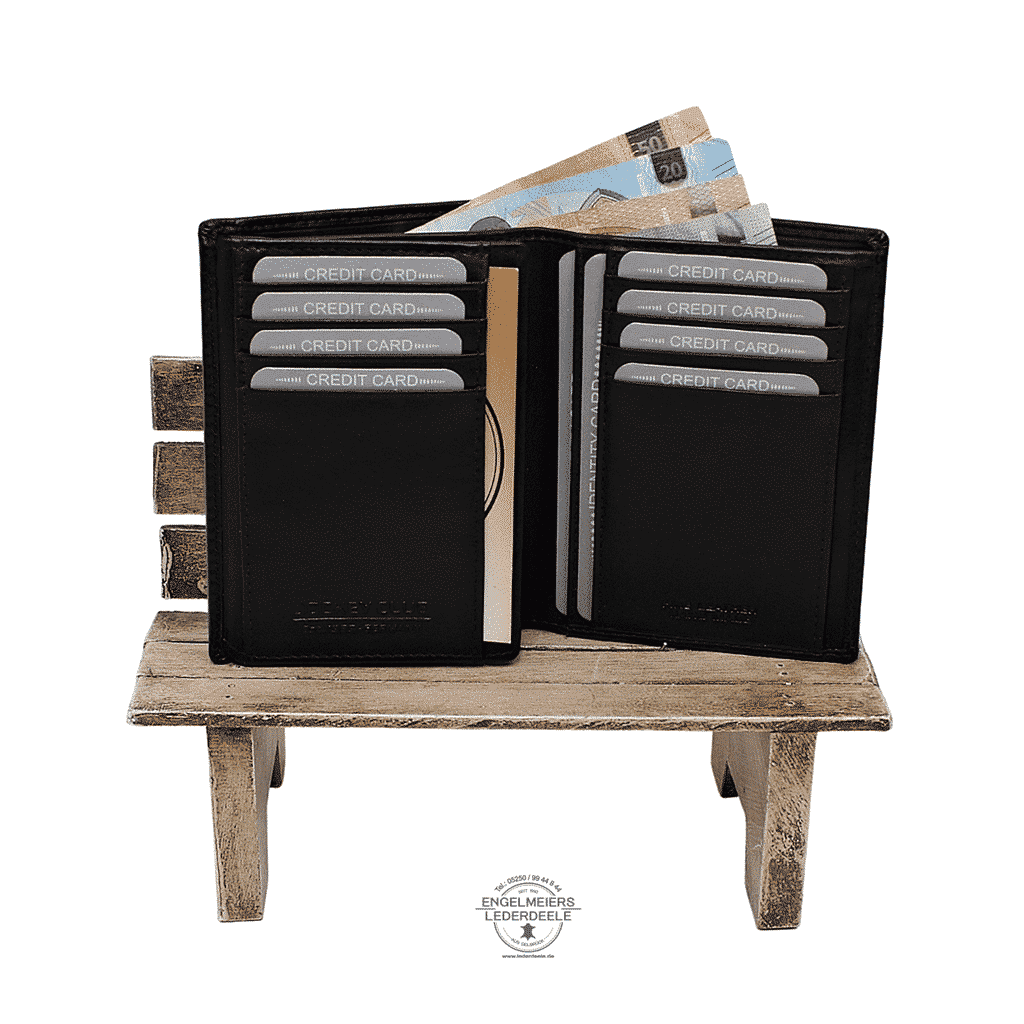 Kreditkartentasche RFID Jockey Club schwarz Produktansicht