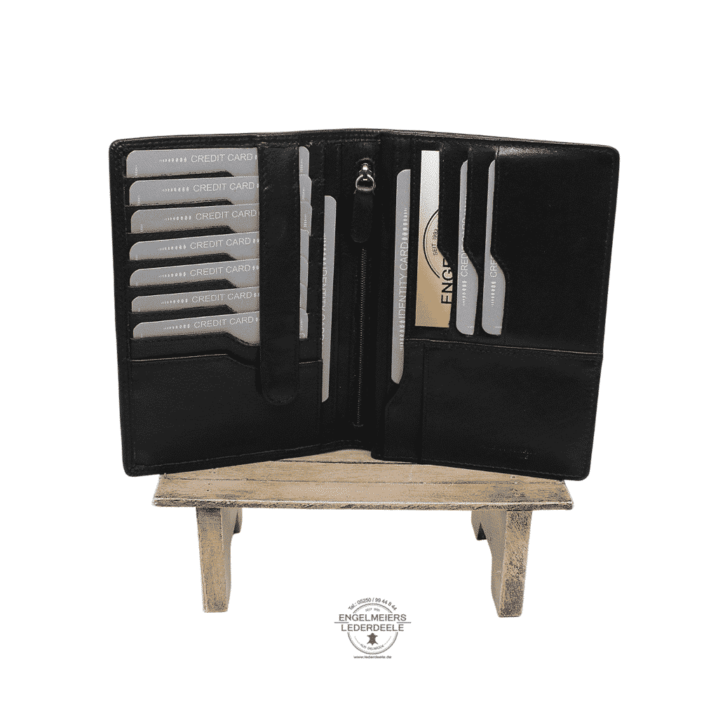 Jockey Club - 4104-01-3 Brieftasche Klassik Jockey Club schwarz Schaltfläche