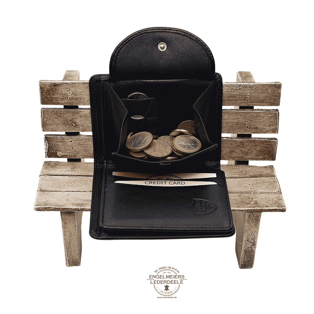 Jockey Club - 8348-01- 5 Basic Portemonnaie RFID midi Hochformat Jockey Club schwarz Produktansicht