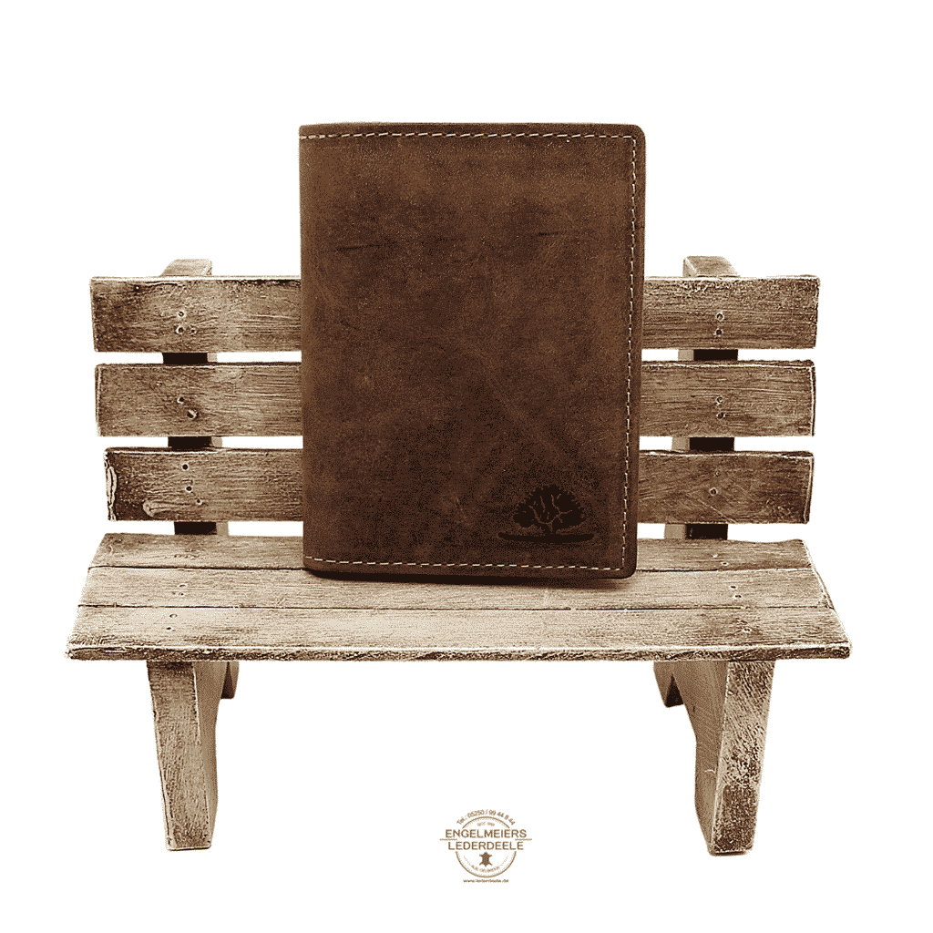 Green Burry Leder Portemonnaie, Lederdeele Engelmeier Lederwaren Delbrück- 1794 B-25- 1 Kartenetui Standard Sattelbraun Green Burry Produktansicht