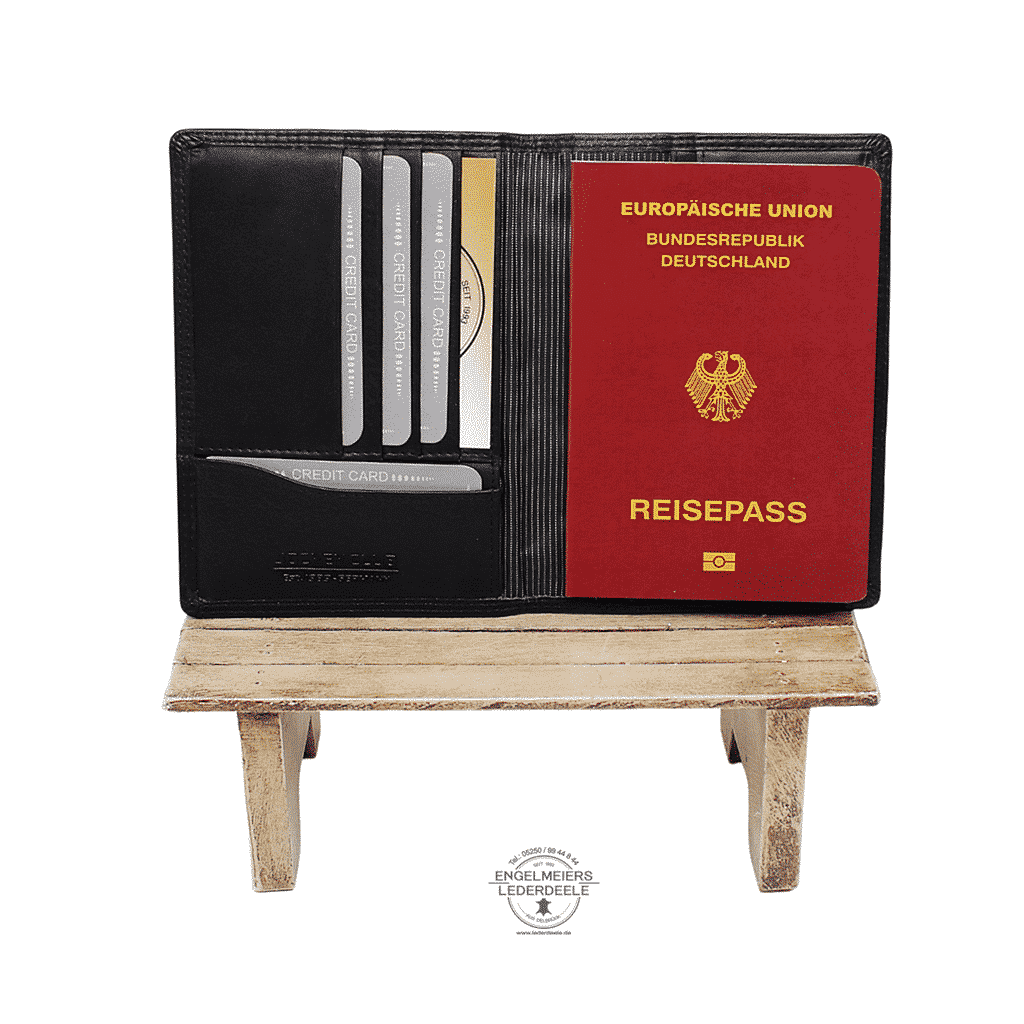 Jockey Club - 4204-01- 4 Kartenetui Reisepass Jockey Club schwarz Produktansicht