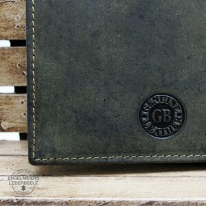 Jagdscheintasche Green Burry Detailaufnahme