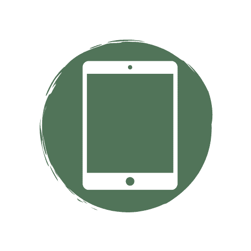 Tablet IPad Icon, Lederdeele Engelmeier Delbrück, Lederwaren Ostwestfalen