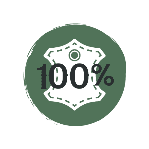 100% Vollleder Icon, Lederdeele Engelmeier Delbrück, Lederwaren Ostwestfalen