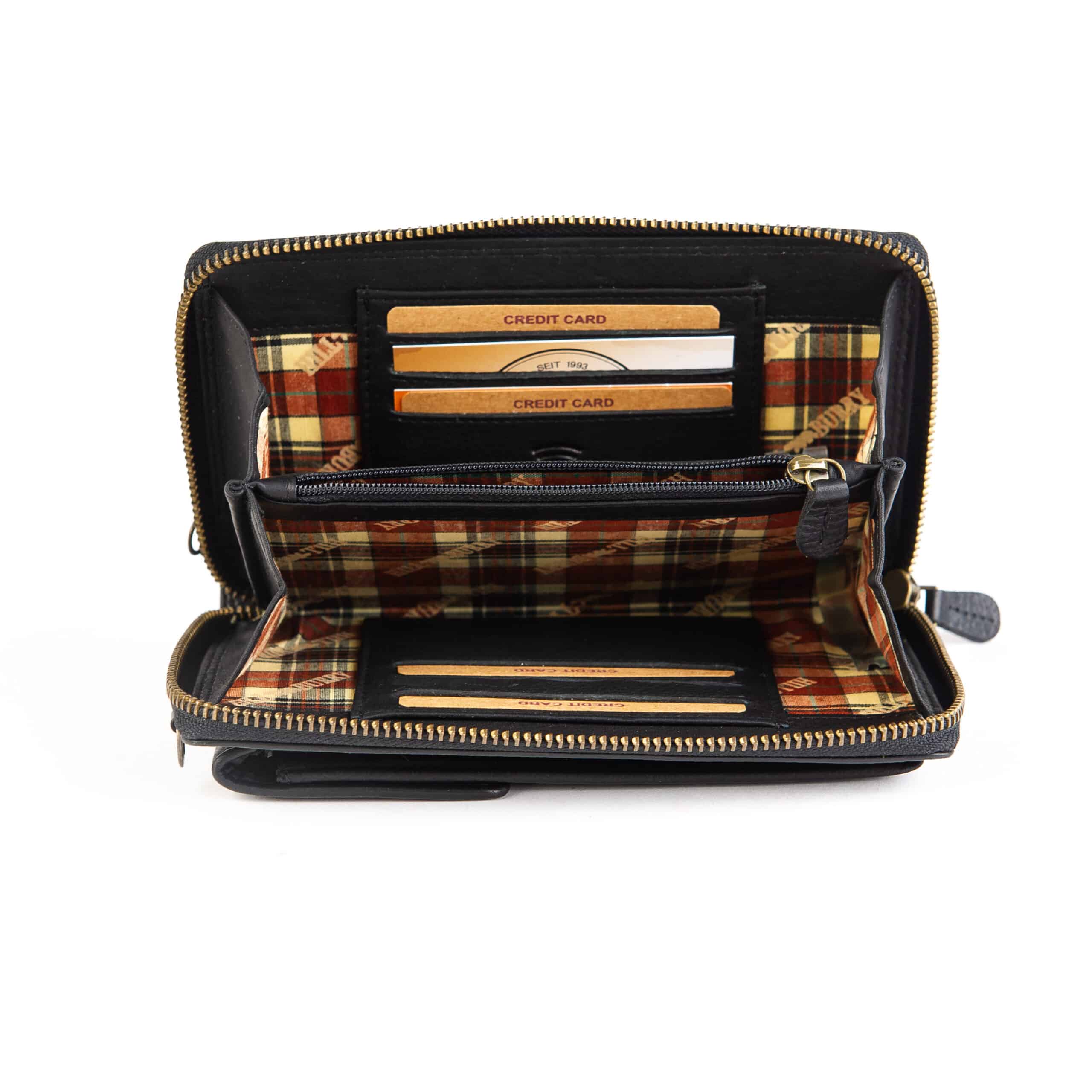 Handytasche mit Portemonnaie medium_schwarz_Hill Burry_Rindleder_Slow Fashion_Geldbörse_Smartphone_Lederwaren_Lederdeele_Delbrück_02 Handytasche mit Portemonnaie medium von Hill Burry. Kleine Ledertasche mit Geldbörse und Smartphone Fach zum Umhängen. Mittlere Größe mit langem Tragegurt. Rindleder, Slow Fashion. Farbe schwarz. Lederwaren Ostwestfalen, Lederdeele aus Delbrück. Innenansicht