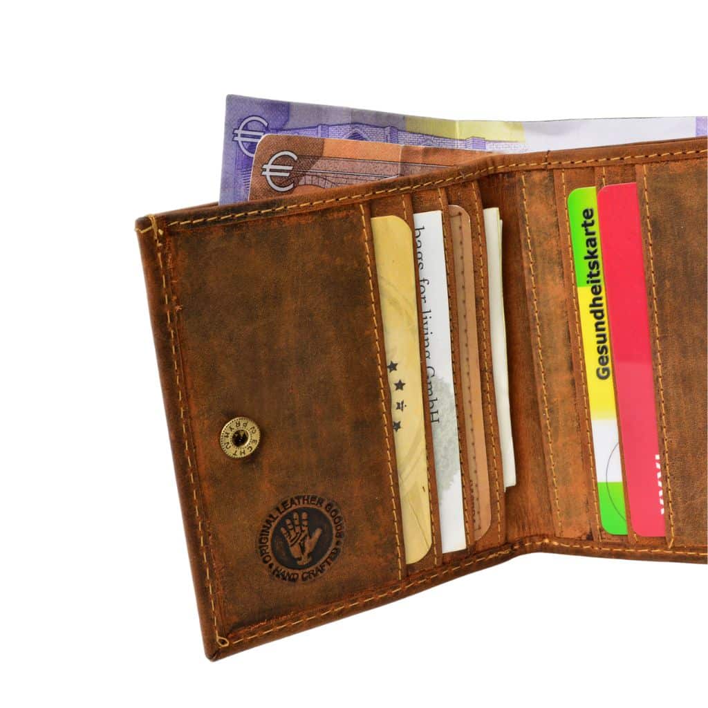 Wiener Schachtel_Greenburry_Geldbörse_Portemonnaie_Münzfach_quadratisch_Rindleder_Slow Fashion_Lederwaren_Lederdeele_Delbrück_04 Wiener Schachtel von Greenburry. Geldbörse mit quadratischem Münzfach. Portemonnaie aus Naturleder, Rindleder. Slow Fashion Geldbeutel. Lederwaren Ostwestfalen, Lederdeele aus Delbrück. Ansicht Kartenfächer