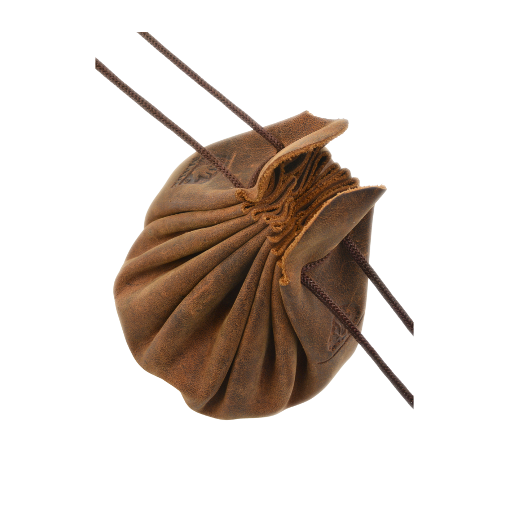 Greenburry_Münzbeutel klein_Vintage_Lederbeutel_Kleingeld_Mittelalter_Rindleder_Lederwaren_Ostwestfalen_Lederdeele_Delbrück_03 Greenburry Münzbeutel Vintage klein. Lederbeutel mit Zugband für Kleingeld und Münzen. Slow Fashion Rindleder. Gewachstes Leder. Farbe Sattelbraun. Lederwaren in Ostwestfalen, Lederdeele aus Delbrück. Ansicht Zugband