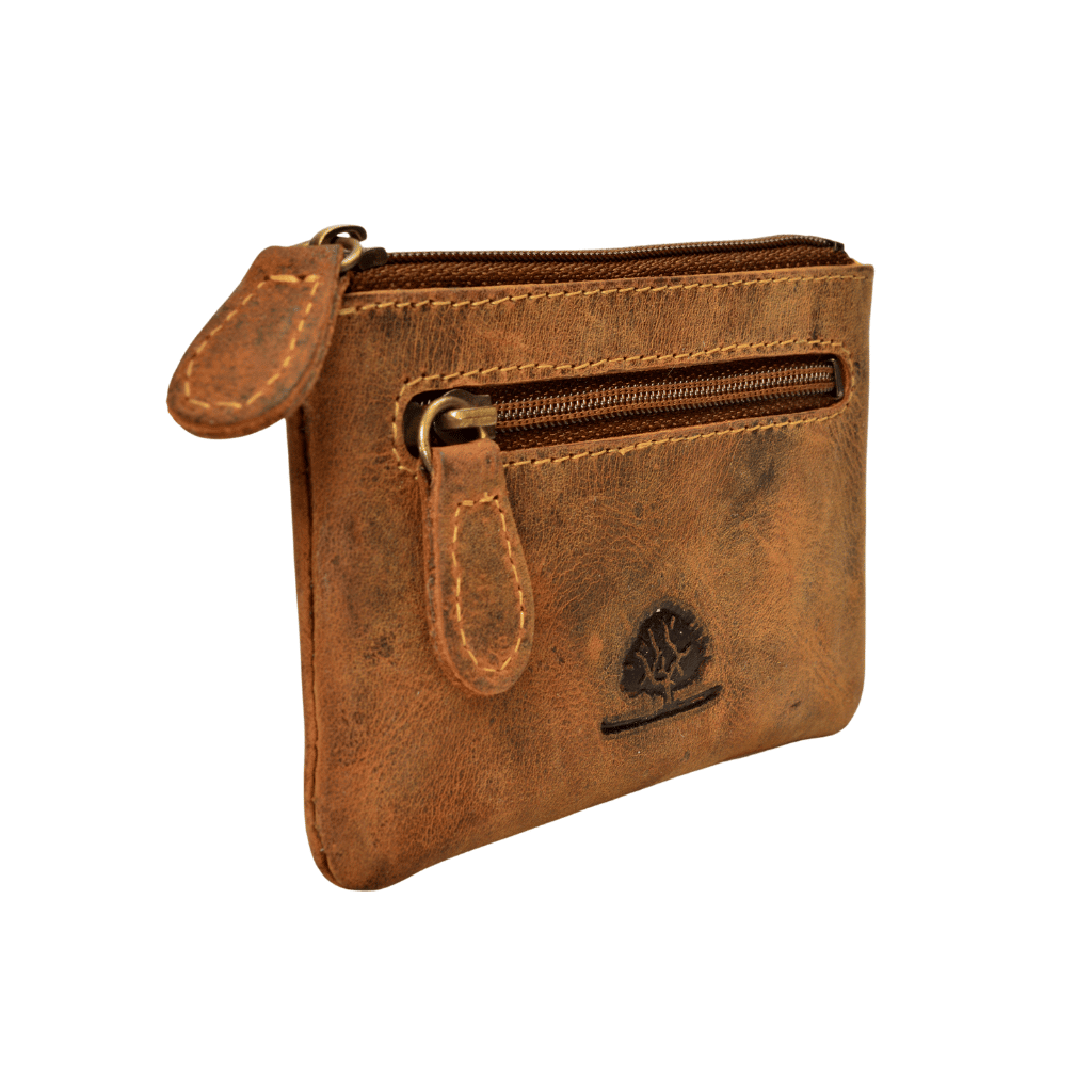 Greenburry Schlüsseletui Classic_Vintage_Leder_Schlüsseltasche_Rindleder_Sattelbraun_Lederwaren_Ostwestfalen_Lederdeele_Delbrück_03 Greenburry Schlüsseletui Classic im rustikalen Vintage Look. Schlüsseltasche aus festem Rindleder mit zwei Schlüsselringen. Farbe Sattelbraun. Lederwaren in Ostwestfalen, Lederdeele aus Delbrück. Ansicht Reißverschlussfach