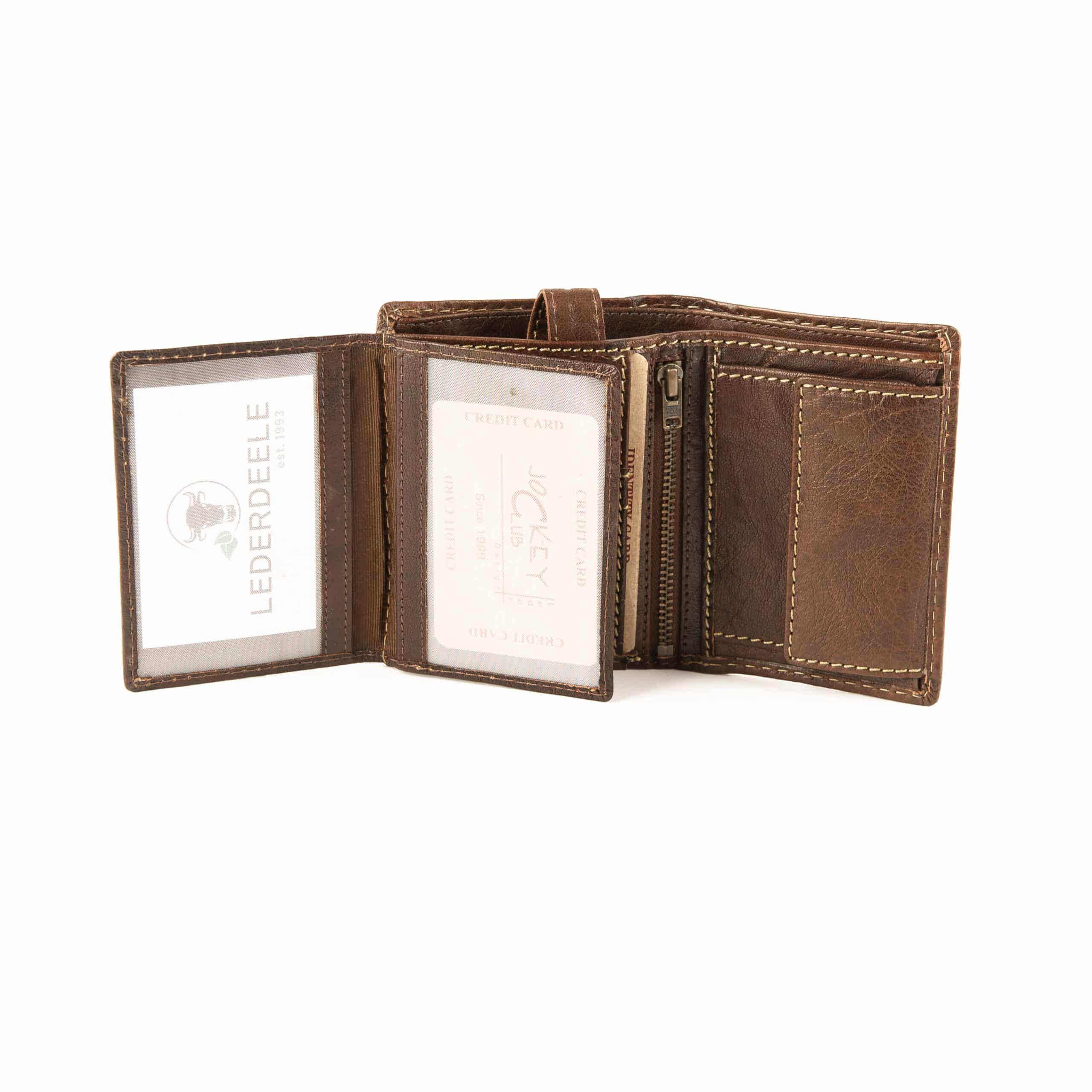 Jockey Club Riegelbörse Buffalo Hochformat_Geldbörse_Büffelleder_Portemonnaie_Leder_Herren_braun_Lederwaren_Ostwestfalen_Delbrück_Paderborn_06 Jockey Club Riegelbörse Buffalo im Hochformat. Leder Geldbörse für Herren aus festem Büffelleder. Echtleder Portemonnaie mit Öse. Farbe braun. Lederwaren Ostwestfalen, Lederdeele aus Delbrück Paderborn. Ansicht Steckfächer