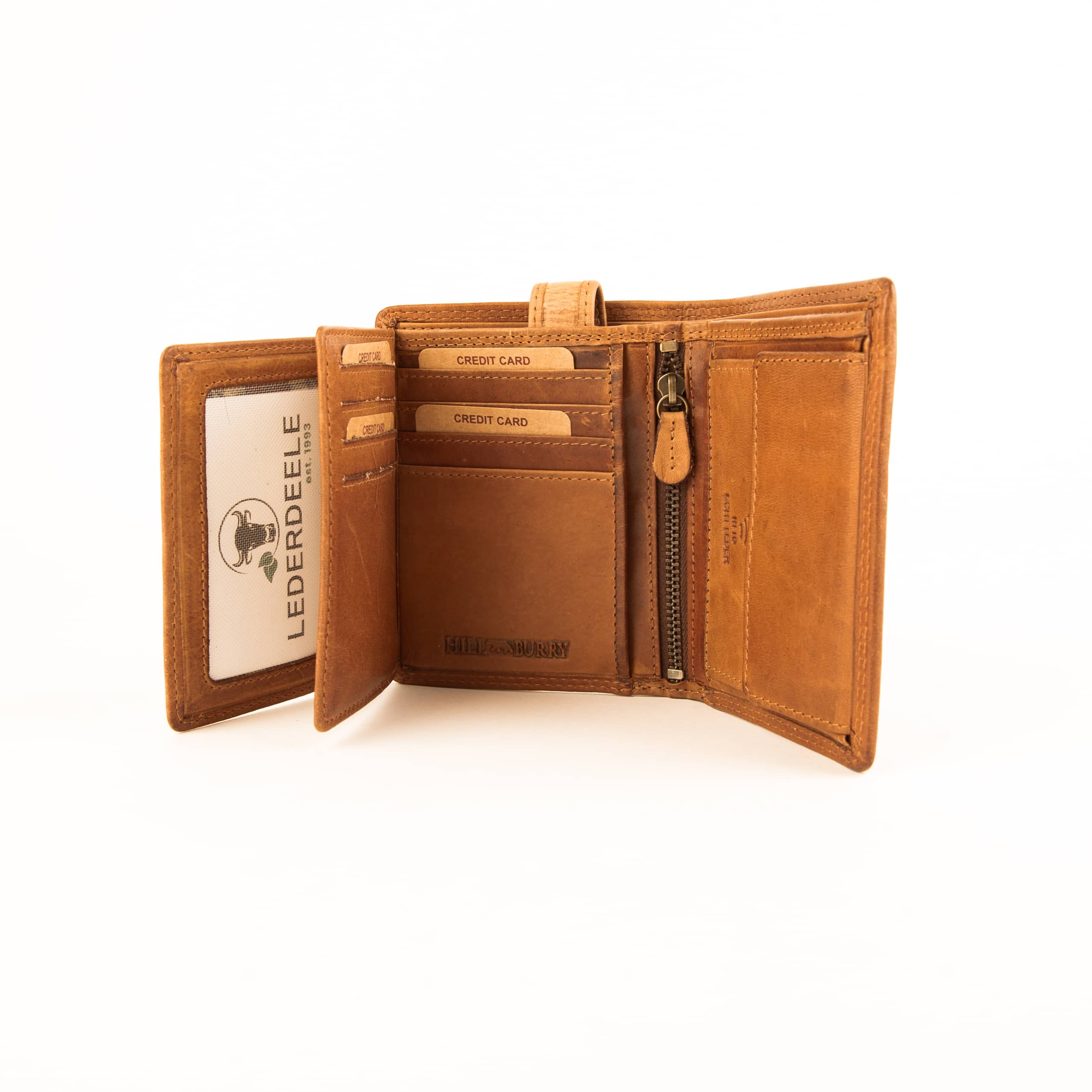 Hill Burry Geldbörse Anker_Portemonnaie_Rindleder_braun_RFID_Riegelbörse_Hochformat_Lederwaren_Ostwestfalen_Lederdeele_Delbrück_Paderborn_06 Hill Burry Geldbörse Anker aus festem, geöltem Rindleder. Portemonnaie im Hochformat, Slow Fashion Leder, RFID geschützt. Farbe braun. Lederwaren in Ostwestfalen, Lederdeele Delbrück Paderborn. Ansicht Innenansicht